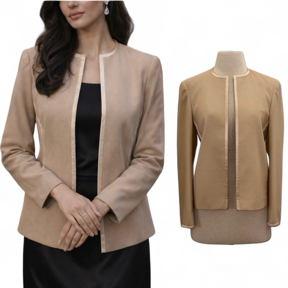 Escada Quiet Luxury Rabbit/ Virgin Wool/Angora/Silk Blazer Sz S/Medium Old Money
